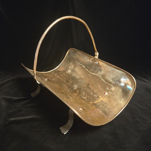 Vintage brass firewood holder - vintage,